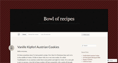 Desktop Screenshot of bowlofrecipes.wordpress.com