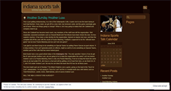 Desktop Screenshot of indianasportstalk.wordpress.com