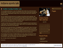 Tablet Screenshot of indianasportstalk.wordpress.com