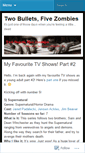 Mobile Screenshot of 2bullets5zombies.wordpress.com