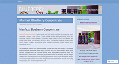 Desktop Screenshot of blueberryconcentrate.wordpress.com