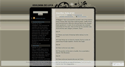 Desktop Screenshot of giulianadeluca.wordpress.com