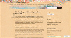 Desktop Screenshot of culturemelange.wordpress.com