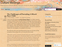 Tablet Screenshot of culturemelange.wordpress.com