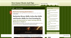 Desktop Screenshot of newcheatguides.wordpress.com