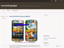 Tablet Screenshot of momoskingadget.wordpress.com