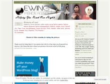 Tablet Screenshot of ewingfashionagency.wordpress.com