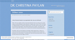 Desktop Screenshot of drchristinapaylan.wordpress.com