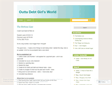 Tablet Screenshot of outtadebtgirl.wordpress.com