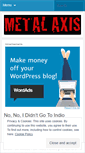 Mobile Screenshot of metalaxis.wordpress.com
