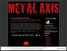 Tablet Screenshot of metalaxis.wordpress.com