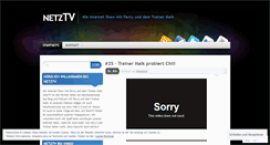 Desktop Screenshot of netzshow.wordpress.com