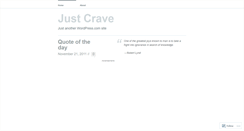 Desktop Screenshot of cravetivity.wordpress.com