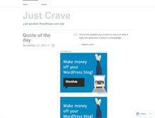 Tablet Screenshot of cravetivity.wordpress.com