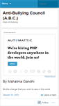 Mobile Screenshot of antibullyingcouncil.wordpress.com