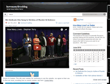 Tablet Screenshot of howmanylivesblog.wordpress.com