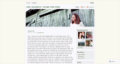 Desktop Screenshot of amyadamson.wordpress.com