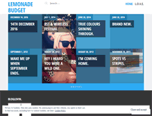 Tablet Screenshot of lemonadebudgetchampagnelifestyle.wordpress.com