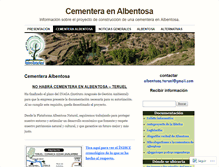 Tablet Screenshot of cementeraalbentosa.wordpress.com