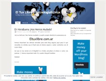 Tablet Screenshot of eltuxlibre.wordpress.com