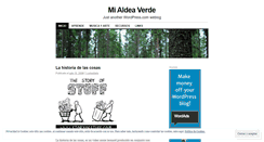 Desktop Screenshot of mialdeaverde.wordpress.com