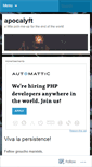 Mobile Screenshot of apocalyft.wordpress.com