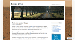 Desktop Screenshot of compteenrere.wordpress.com