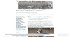 Desktop Screenshot of huckeduck.wordpress.com