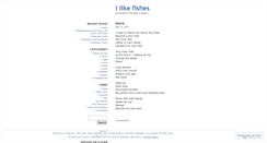 Desktop Screenshot of fishes.wordpress.com