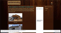 Desktop Screenshot of fairclaimsroofing.wordpress.com