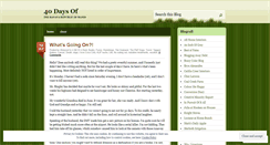 Desktop Screenshot of 40daysof.wordpress.com
