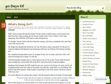 Tablet Screenshot of 40daysof.wordpress.com