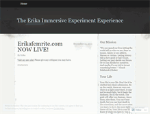 Tablet Screenshot of erikaexperience.wordpress.com