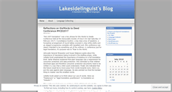 Desktop Screenshot of lakesidelinguist.wordpress.com