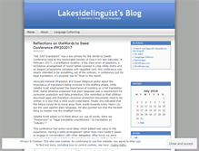 Tablet Screenshot of lakesidelinguist.wordpress.com