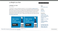 Desktop Screenshot of laweightlossbars.wordpress.com