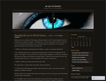 Tablet Screenshot of aneyeonbeauty.wordpress.com