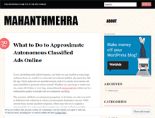 Tablet Screenshot of mahanthmehra.wordpress.com