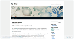 Desktop Screenshot of familyintraining.wordpress.com