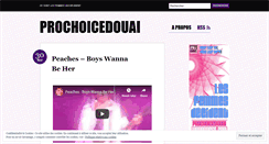 Desktop Screenshot of prochoicedouai.wordpress.com