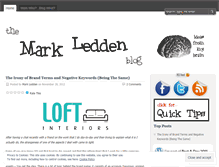 Tablet Screenshot of markledden.wordpress.com