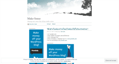 Desktop Screenshot of makesenses.wordpress.com