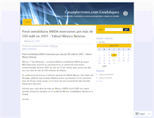 Tablet Screenshot of casasyterrenosgdl.wordpress.com