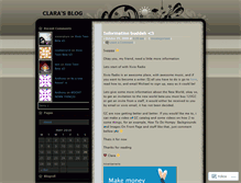 Tablet Screenshot of claraxivio.wordpress.com