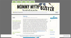 Desktop Screenshot of mommymythbuster.wordpress.com