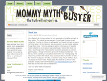 Tablet Screenshot of mommymythbuster.wordpress.com