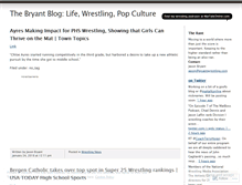 Tablet Screenshot of bryantwrestling.wordpress.com