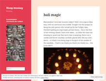 Tablet Screenshot of bloopmonkey.wordpress.com