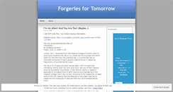 Desktop Screenshot of pleasantforgeries.wordpress.com