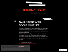 Tablet Screenshot of gojournalista.wordpress.com